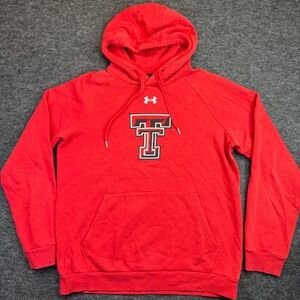 Texas Tech Under Armour Hoodie Mens Small Red Raiders NCAA Pullover